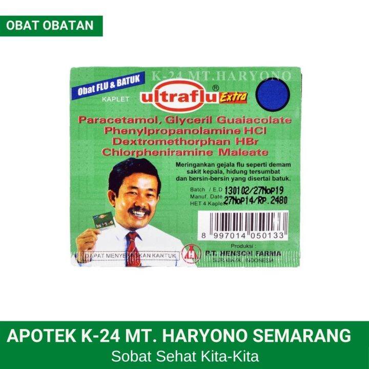 Ultraflu Extra Tablet Obat Demam Batuk Flu Pilek Dewasa Ultra Flu