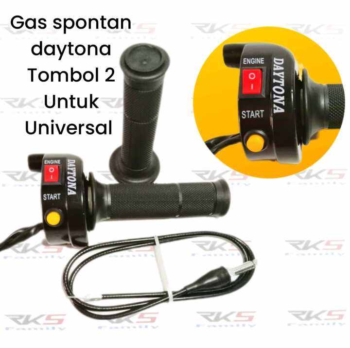 Gas Spontan Daytona Tombol Start On Off Bahan Besi Universal