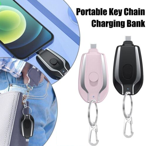 Keychain Mah Type C Emergency Mobile Phone Small Portable Charger