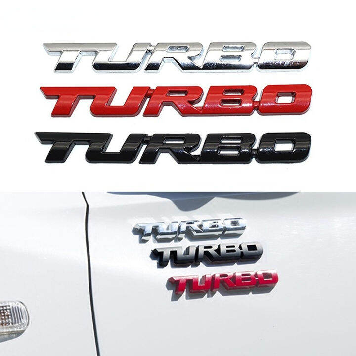 Sieece Turbo Metal Emblem Badge Universal Car Stickers Auto Decals