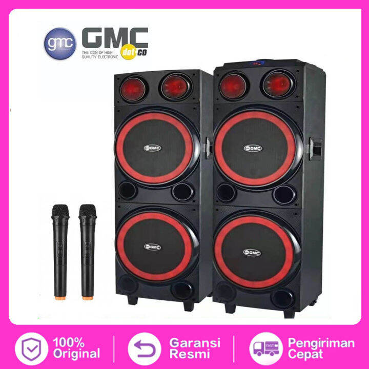 Speaker Bluetooth Gmc L Ukuran Inch X Free Mic Pcs Lazada