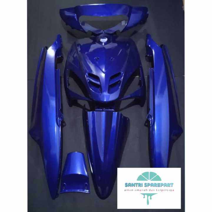 FULL BODY YAMAHA MIO SPORTY BIRU TUA POLOS COVER BODY FULLSET YAMAHA