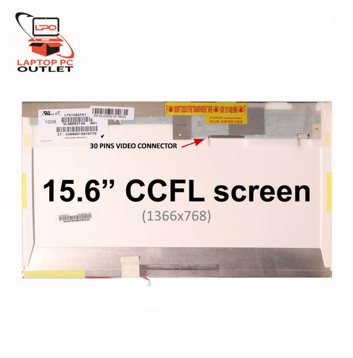 LPO Laptop LCD Screen 15 6 30 Pins HD 1366 X 768 Frame Type Standard