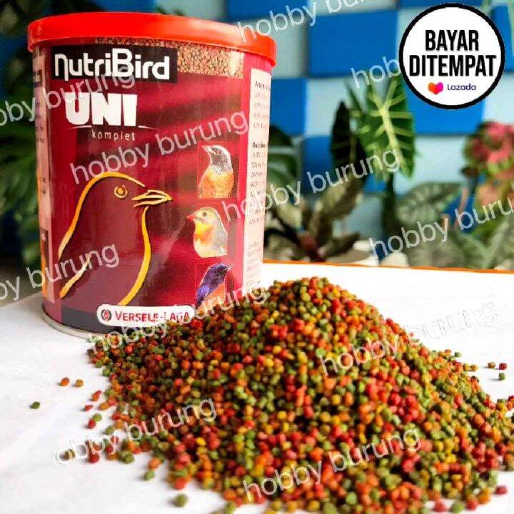 Nutribird Uni Komplit Pakan Burung Pleci Import Rasa Buah Buahan Sangat