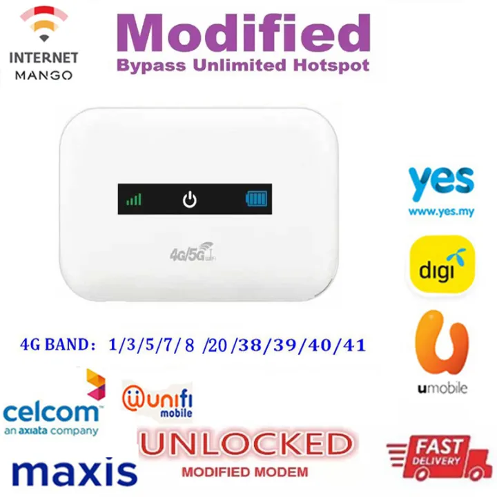 Modified Unlimited 4G LTE Pocket WiFi Router Portable Wifi Modem MIFI