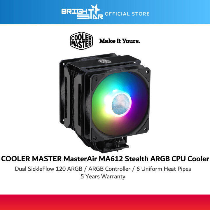 Cooler Master Masterair Ma Stealth Argb Cpu Cooler Map T Ps Pa