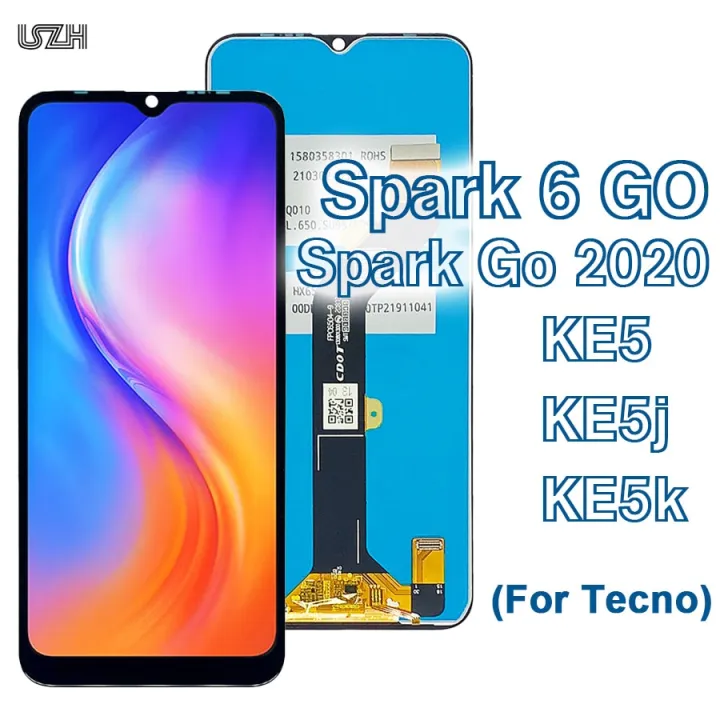 Tested Digitizer สำหรบ Tecno Spark 6 Go Spark Go 2020จอแสดงผลหนาจอ