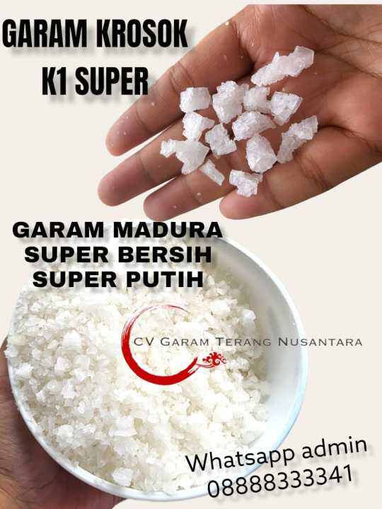 Garam Krosok Madura 1 Kg Kualitas K1 Premium Garam Ikan Industri