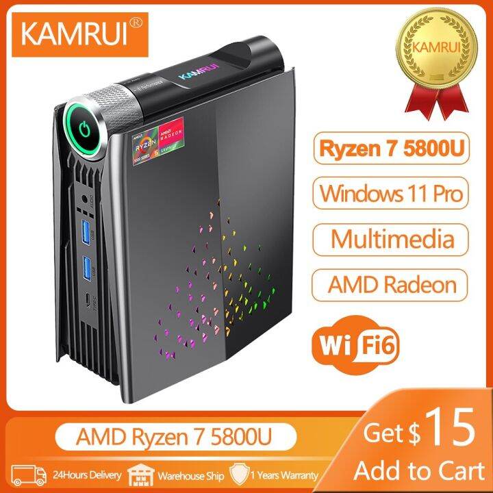 Kamrui Amr Mini Pc Gamer Amd Ryzen U Windows Pro Gb Ddr