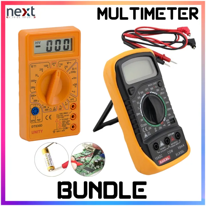 Bundle Dt D Mini Digital Multimeter Voltmeter Voltage Ampere Ohm