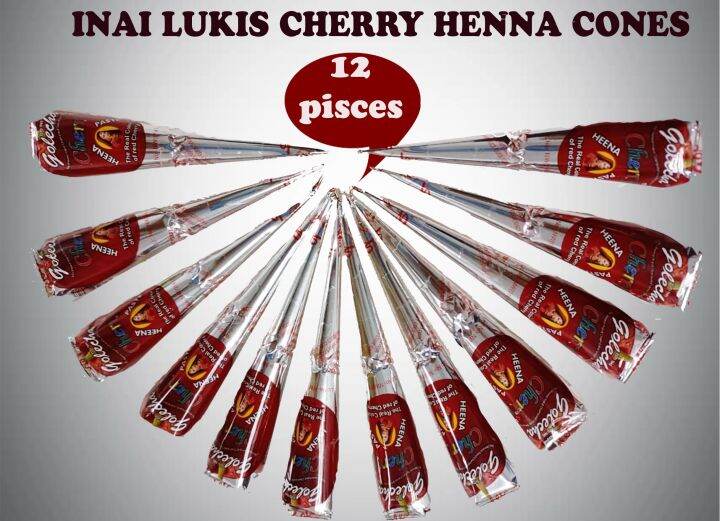 Inai Lukis Cherry Henna Red Henna Lazada