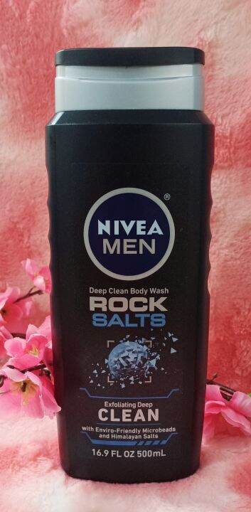 NIVEA Men DEEP Rock Salts Body Wash 16 9 Fl Oz Bottle Set Of 2