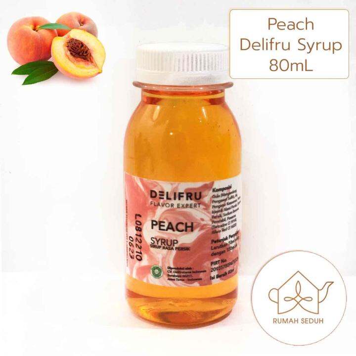 Delifru Peach Syrup Ml Sirup Buah Persik Lazada Indonesia