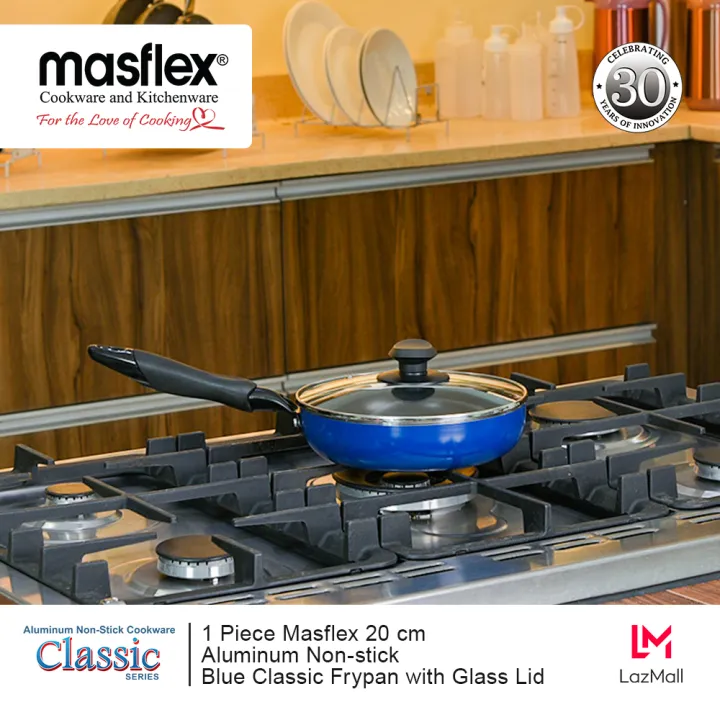 Masflex Cm Aluminum Non Stick Classic Fry Pan With Glass Lid