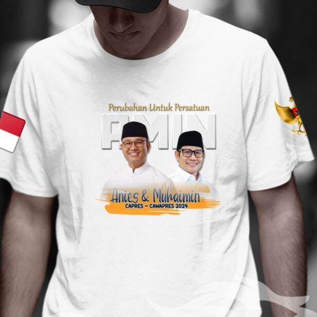 Baju Kaos Calon Presiden Dan Wakil Presiden Amin Anis Amin Kaos