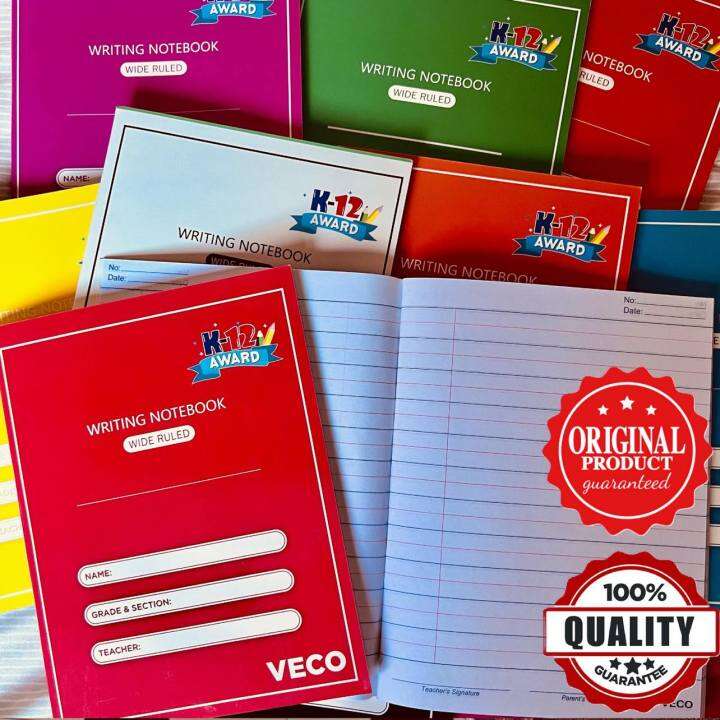 VECO K12 AWARD Writing Composition Notebook BIGGER SIZE 6 1 2 X 8 3 8