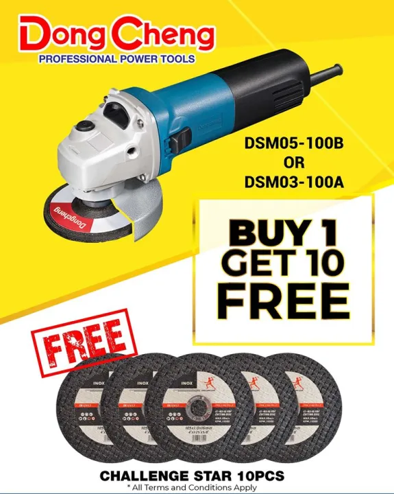 Dong Cheng Angle Grinder Dsm B W Lazada