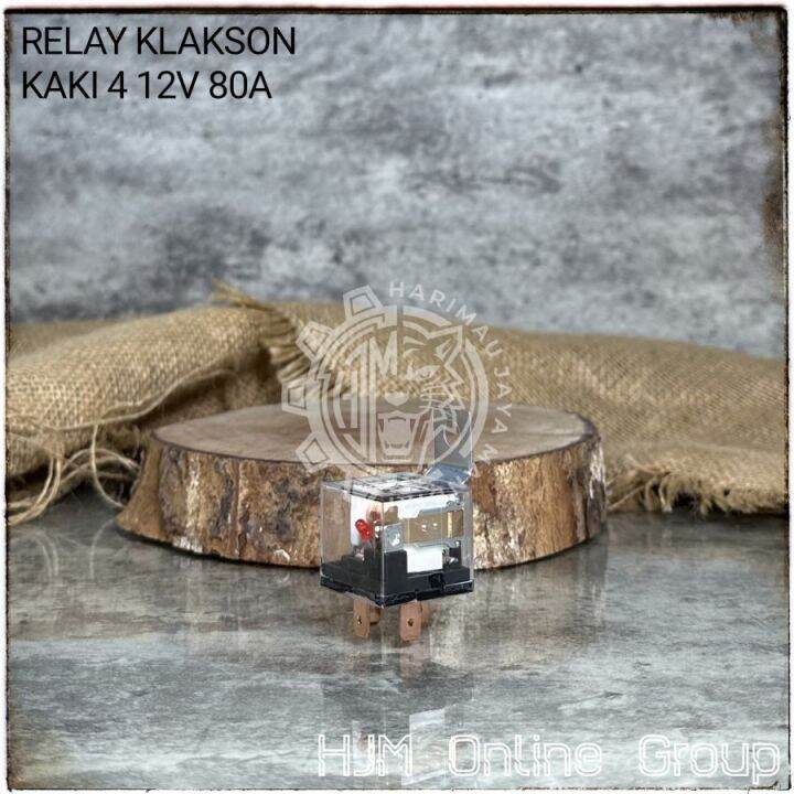 Relay Lampu Klakson Transparan 12V 80A 4 Pin 4 Kaki Universal Lazada