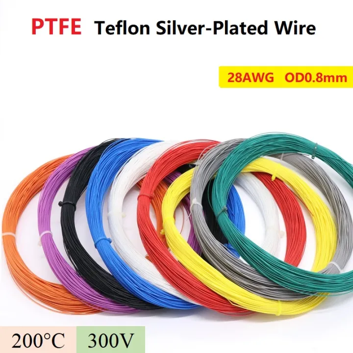 Meter Wg Ptfe Teflon Silver Plated Wire Oxyten Free Copper Cable