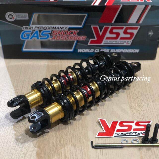 SHOCK YSS HYBRID DTG EVO 300MM YAMAHA AEROX 155 BLACK GOLD SERIES