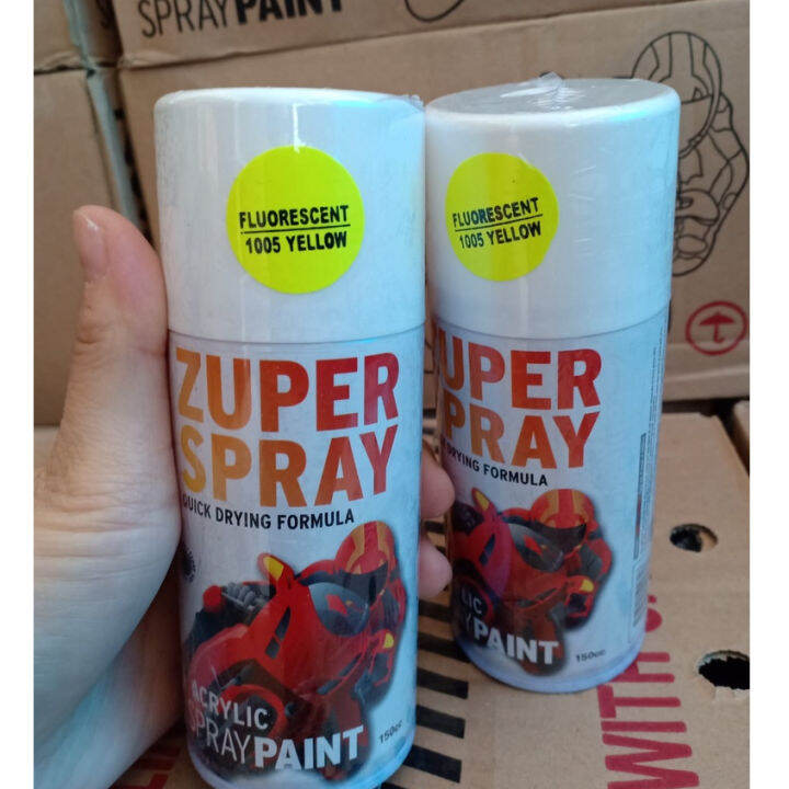 Zuper Spray Paint Pilok Pilox Warna P Stabilo Yellow Fluorescent