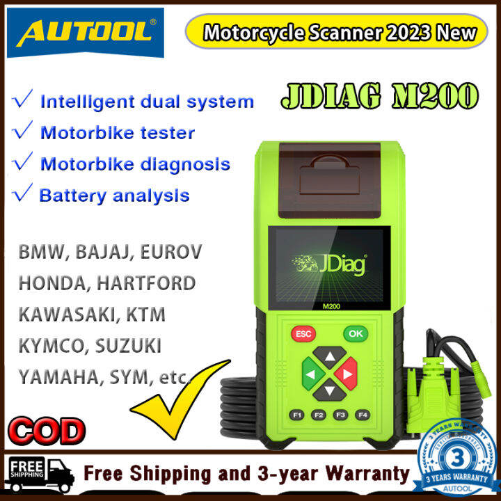 JDiag M200 Motorcycle Diagnostic Scanner OBD2 Scan Tool Moto Code