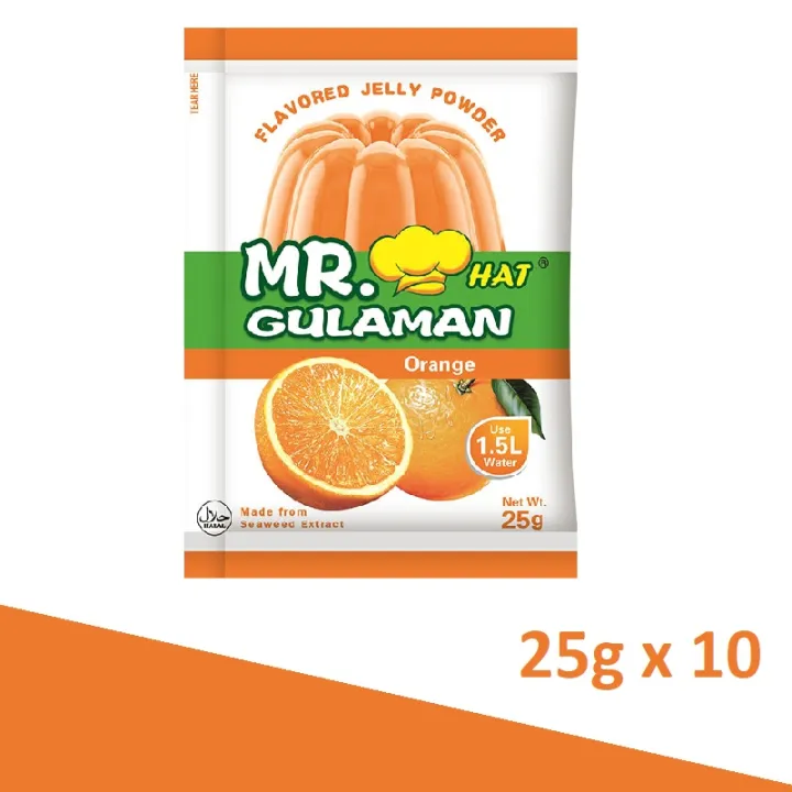 Mr Hat Gulaman Flavored Jelly Powder Orange G X Lazada Ph