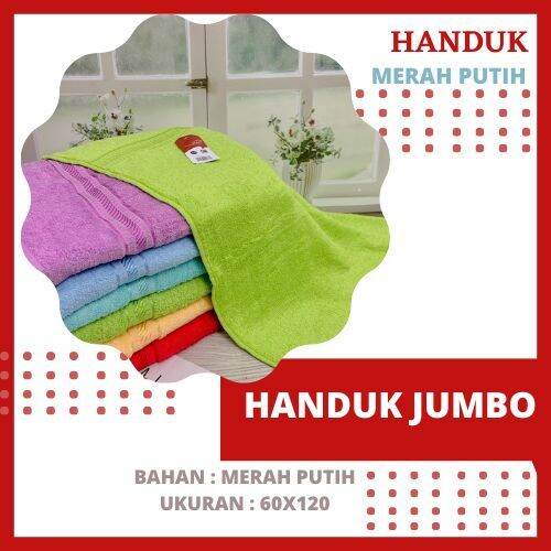 Merah Putih Original Handuk Mandi Dewasa Lembut Merk Merah Putih By