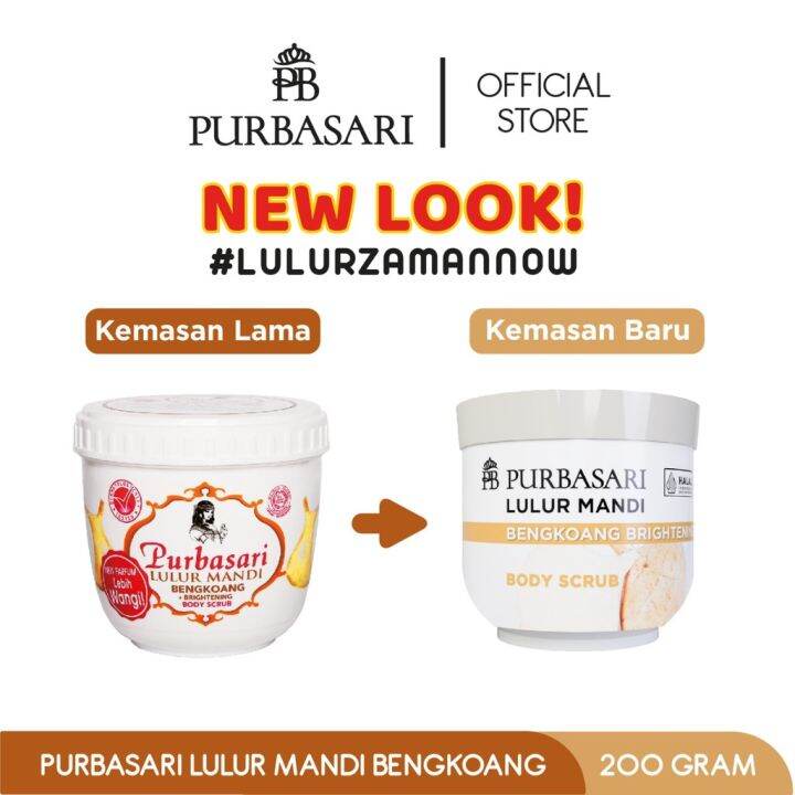 Purbasari Lulur Mandi Bengkoang Double Brightening Whitening Body