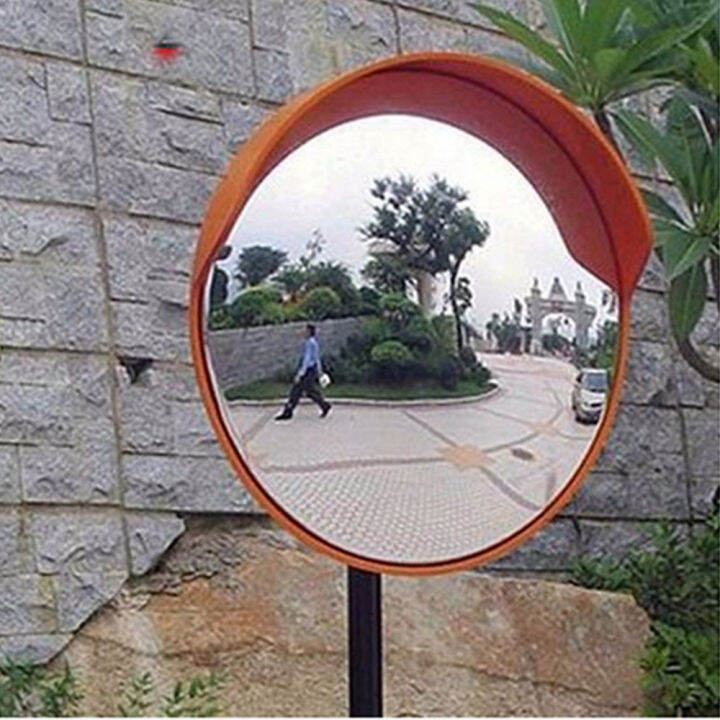 30cm Wide Angle Security Curved Convex Road Mirror Traffic Driveway