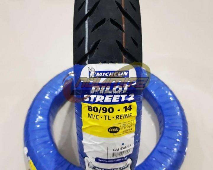 Ban Motor Tubeless Michelin Pilot Street 2 80 90 14 Vario Beat Scoopy