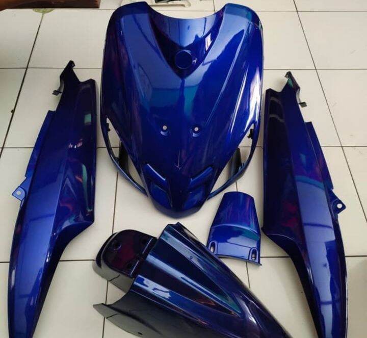 Full Body Halus Mio Sporty Mio Mx Warna Biru Polos Lazada Indonesia