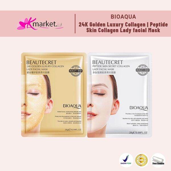 Bioaqua K Golden Luxury Collagen Peptide Skin Secret Collagen Lady