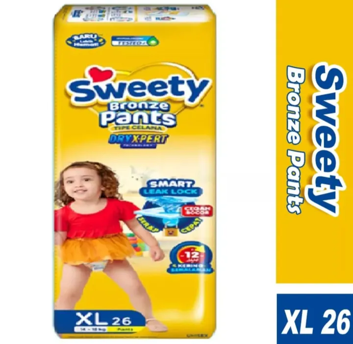 Pampers Sweety Bronze Pants Dry X Pert Xl Popok Bayi Sekali Pakai