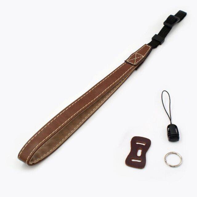 Multipurpose Leather Camera Hand Wrist Strap Rope For DSLR SLR TLR DC