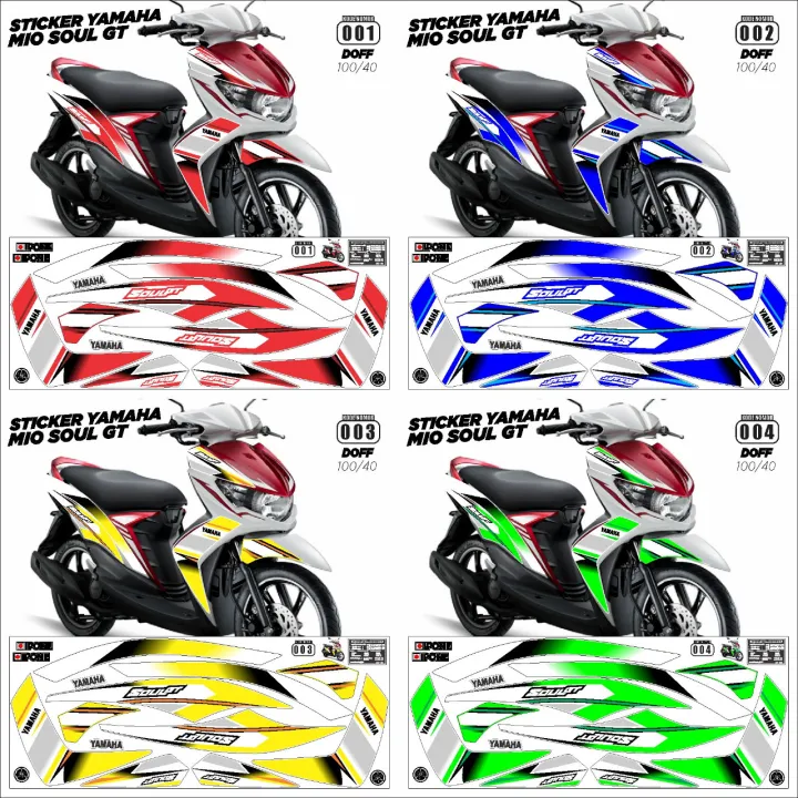 Sticker Striping Decal Yamaha Mio Soul Gt 115 2012 2015 Variasi ARS01