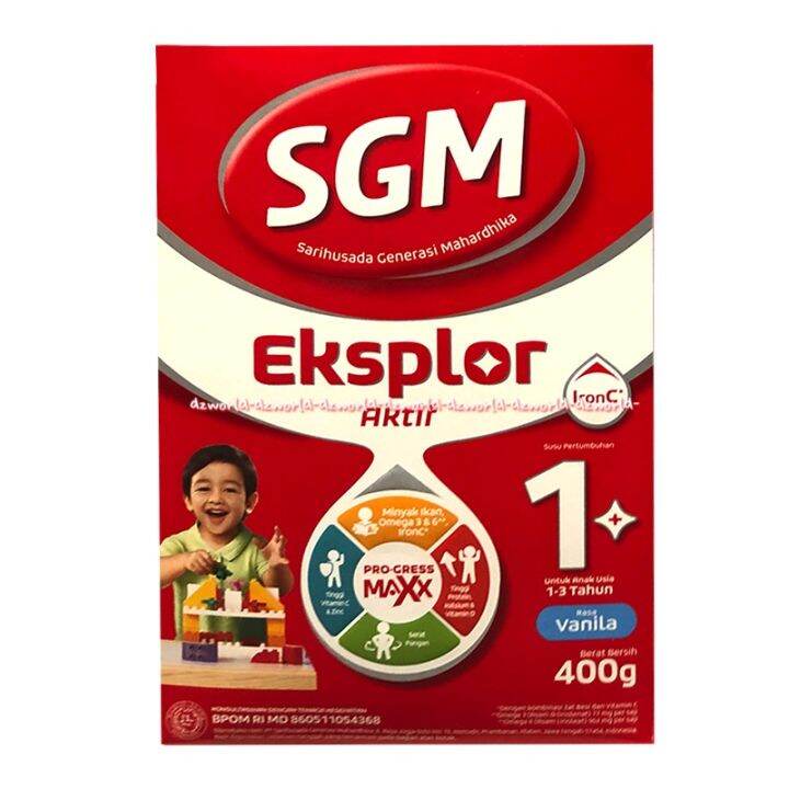 Sgm Eksplor Aktif Pro Gress Maxx Gr Susu Bubuk Rasa Vanila Susu