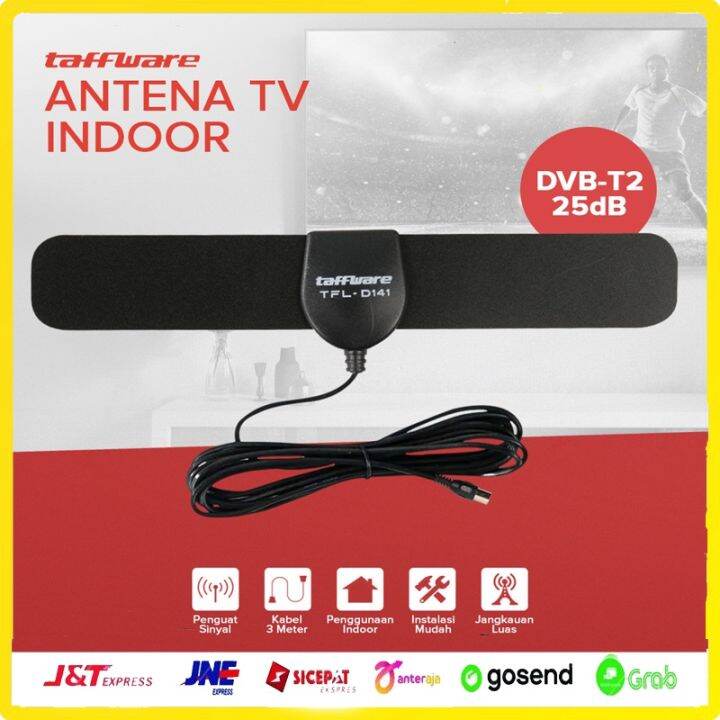 Antena TV Digital Indoor DVB T2 25dB Lazada Indonesia