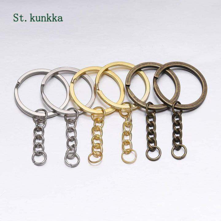 St Kunkka 10 Pcs Lot Key Ring Key Chain Gold Rhodium Antique Bronze