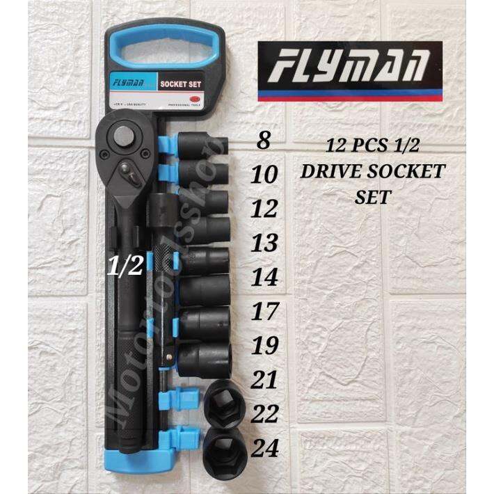 Flyman Usa Pcs Drive Socket Set Lazada Ph