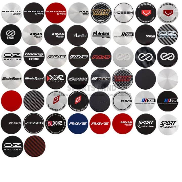 Pcs Lot Mm Car Wheel Center Cap Emblem Sticker For Advanti Ssr