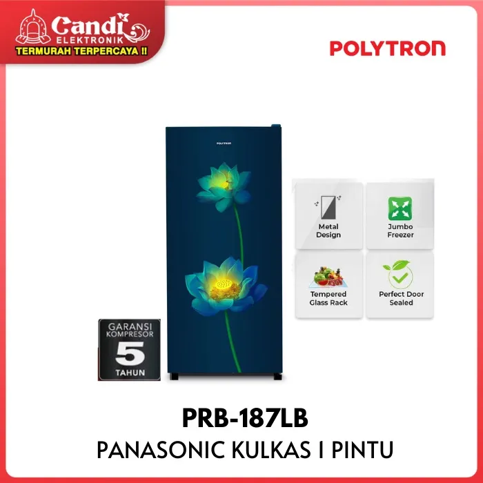 POLYTRON Kulkas 1 Pintu 180 Liter PRB 187LB Lazada Indonesia