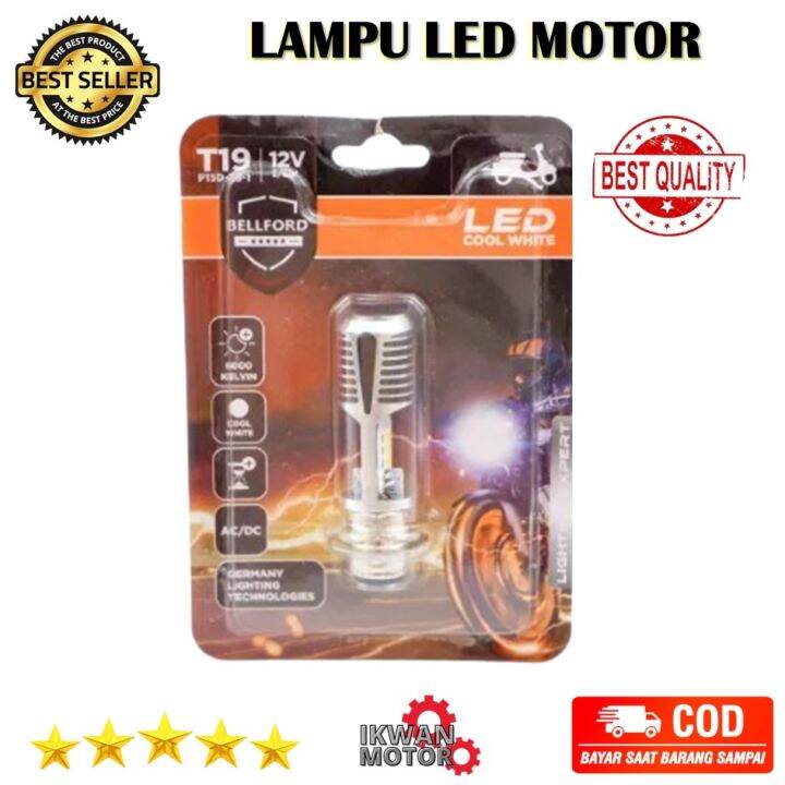 Lampu Led Motor Autovision Honda Beat F1 Putih Bohlam RZ1 P15D 25