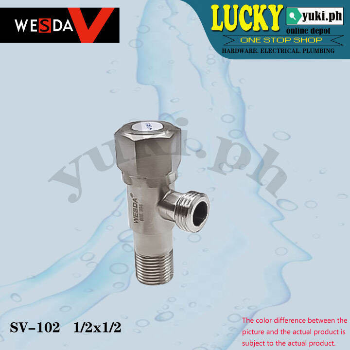 Sus 304 Stainless Steel One Way Angle Valve 1 2 X 1 2 SV 102 Lazada PH