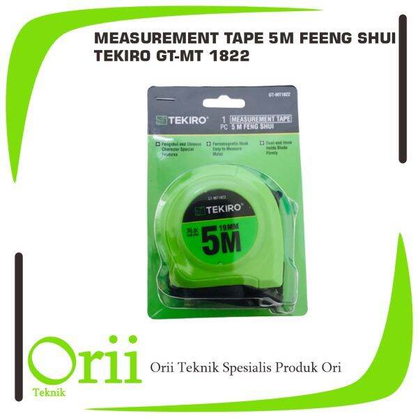 TEKIRO TAPE MEASURE 5 Meter FENG SHUI METERAN FENG SHUI 5m GT MT1822