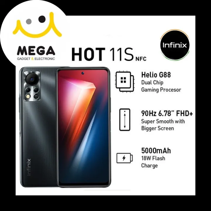 Infinix Hot 11S NFC 4GB 64GB Garansi Resmi Infinix Indonesia Lazada