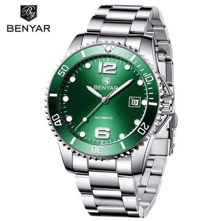 New Benyar Fashion Top Luxury Brand Stainless Steel Automatic Men