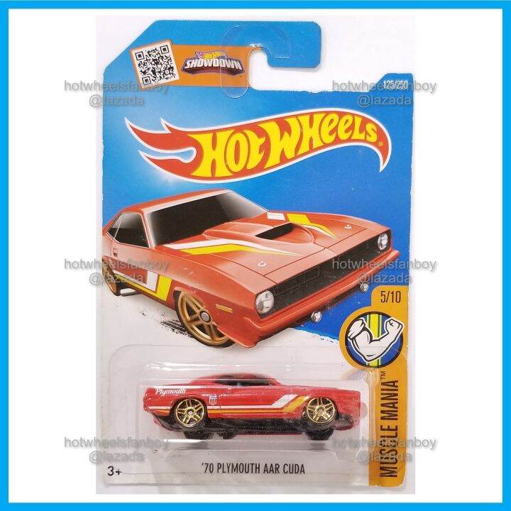Hot Wheels Plymouth AAR Cuda HW Muscle Mania Red Colour Muscle Car All American