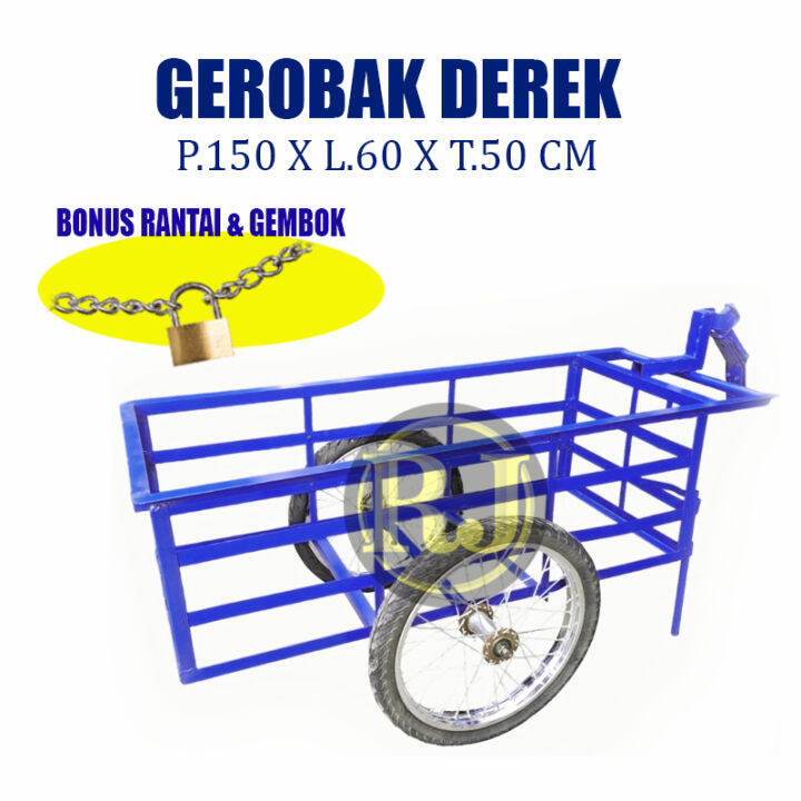 Gerobak Derek Roda Dua Ukuran X X Cm Gerobak Rangka Besi