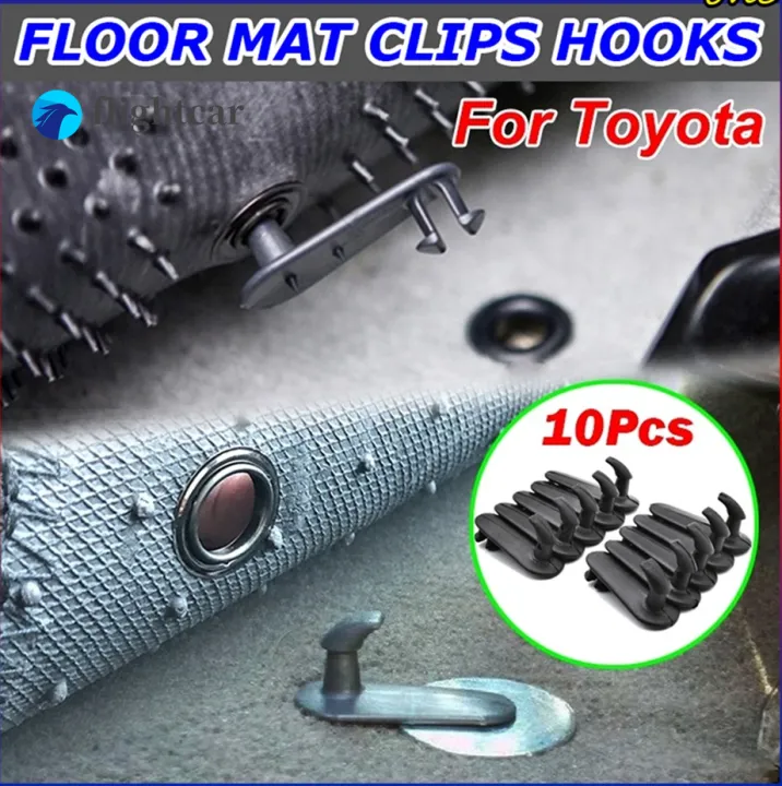 FT10pcs Car Floor Mat Clips For Toyota Camry LandCruiser Vios